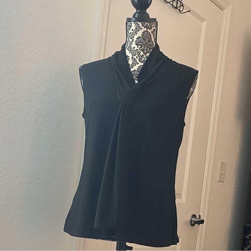 Elegant Black Sleeveless Top